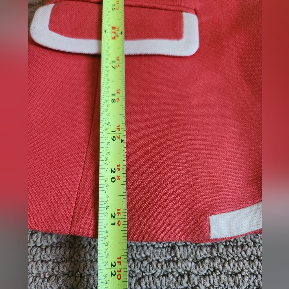 Banana Republic Women’s Linen Blend Coral Blazer Size 00P GREAT Used Condition - Picture 10 of 16